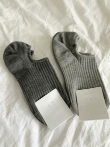 18双装男士柔软透气隐形船袜，适合夏季日常休闲穿着 - 彩色 - 查看 5