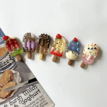 6/12pcs Summer Colorful Ice Cream Magnets, Creative Popsicle Fridge Magnets, Personalized Refrigerator Magnets, Suitable For Decorating Fridge, Whiteboard, Kitchen And Office - Multicolor - View 3