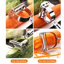 1pc Metal Fruit & Vegetable Peeler, Creative Reusable Sharp Blade, Durable Portable Multifunctional Kitchen Tool For Potato, Apple, Pear, Carrot And Daily Cooking - Multicolor - View 9
