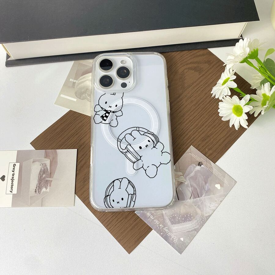 高透明アクリル製ソフトフォンケース、傷に強く、黄ばみ防止、レンズを完全に保護、Apple モデルと互換性あり、エッジを完全にカバーして指紋防止、シンプルで多用途なデザイン。 うさぎ マフラー ヘッドホンケース 11 17e 手机壳 17e 手机壳 家族、恋人、友人、そして子供たちへのプレゼントに最適です。 14 Pro Max/S23/11 Pro Max/S25 Edge/13/15 Pro/17/ 13 pro/17 Pro/S22 Plus/S23 FE/17e/14 Pro/16/S24 FE/Apple Air/16 Pro/S22 Ultra/15/16 Plus/14/12 Pro/16e/S25 Ultra/16 Pro Max/14 Plus/15 Pro Max/S25/17 Pro Max/11 Pro/12 Pro Max/12/S23 Ultra/S22/13 Pro Max/S24 Ultra/S24/15 Plus - クリア - チェックする 1