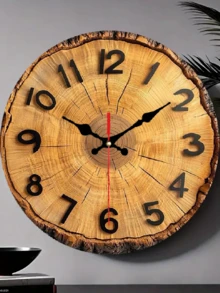 1 Pc 10 Inch/12 Inch 2D Flat Wall Clock - Vintage Sculptural Wall Clock With Roman Numerals, Rustic Ring Design, Black Scissors, Aluminum Frame, Versatile Decoration For Home, Vintage Wall Clock | Classic Wall Clock, Vintage Wall Clock Decoration - Multicolor - View 5