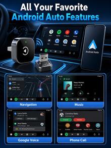 XF.Meraki 無線 CarPlay 轉接器,兼容 Apple CarPlay,輕鬆將有線 CarPlay 升級為無線,即時連接,自動重新連接,超迷你 CarPlay 轉換器,兼容 ,兼容內建 CarPlay 的車輛,汽車配件 - 互聯盒子 - 查看 7