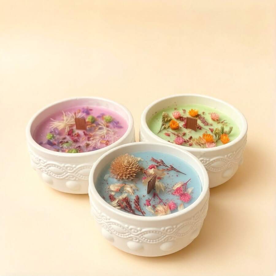 1件/盒，三色花香溫和療癒，居家舒壓氛圍提升器