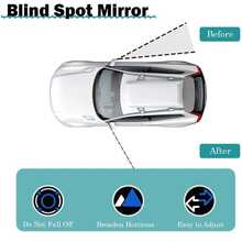 2pcs Blind Spot Mirrors, 2 Inch Round High Definition Convex 360° Wide Angle Side Mirrors With ABS Shell, Suitable For Cars, SUVs And Trucks - A - View 6
