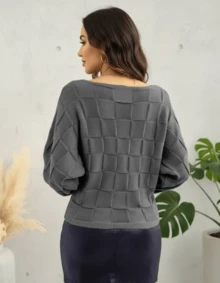 Women Sweaters - Dark Grey - View 4