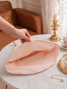 1pc Luxury Teapot Insulated Cover, Soft Textured Fabric Thermal Sleeve, Sequin Decorated Cloth Lid, Elegant Vintage Afternoon Tea Accessory, Suitable For Home Kitchen, Gift Occasions - Multicolor - View 11