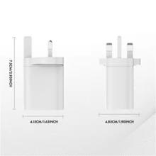 ChargeProX 20W PD Fast Charging Block, UK USB C Plug Quick Charger, Compact Type C Wall Adapter For IPhone 14/13/12/11/Samsu, Travel Essential - UK Plug(220-240V) - View 2