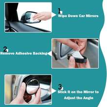 2pcs Blind Spot Mirrors, 2 Inch Round High Definition Convex 360° Wide Angle Side Mirrors With ABS Shell, Suitable For Cars, SUVs And Trucks - A - View 8