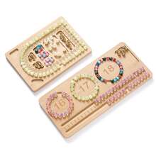 Bandeja para hacer pulseras de joyería, bandeja de tablero de cuentas DIY para joyería, almohadilla de diseño de fabricación de pulseras de estudio gratuito, organizador de joyería, joyero, arte de diamantes - Multicolor - Ver 5