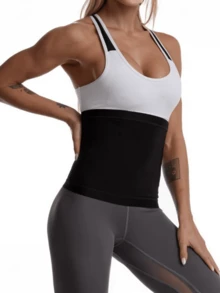 1 Pack Sweat Waist Trainer For Women, Sauna Sweat Belt, Waist Trimmer For Outdoor Sports, Yoga & Fitness - Multicolor - View 5