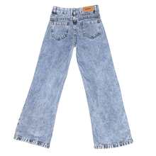 Calça Jeans Pantalona Juvenil Feminina Cintura Alta – Fashion - Azul bebê - Visão 6