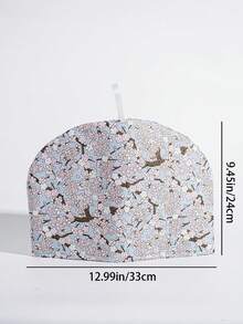1pc Floral Pattern Cotton Fabric Tea Pot Warmer Cover, Dessert Tray Lid, Used For Keeping Warm Tea Pot In Home Kitchen Afternoon Tea - Multicolor - View 12