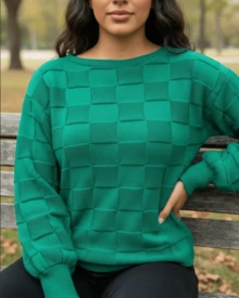Women Sweaters - Green - View 4