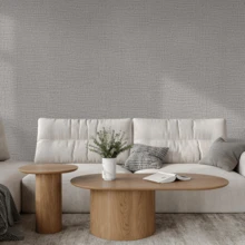 1 Roll Grey Fabric Texture Home Decor Wallpaper, Waterproof Oil-Proof Wall Sticker, Kitchen Decor, Self-Adhesive Removable PVC Wallpaper, Suitable For Kitchen Cabinets, Bedroom, Living Room Countertops, Furniture Renovation Peel And Stick Wallpaper. Renovation Sticker - Grey - View 6