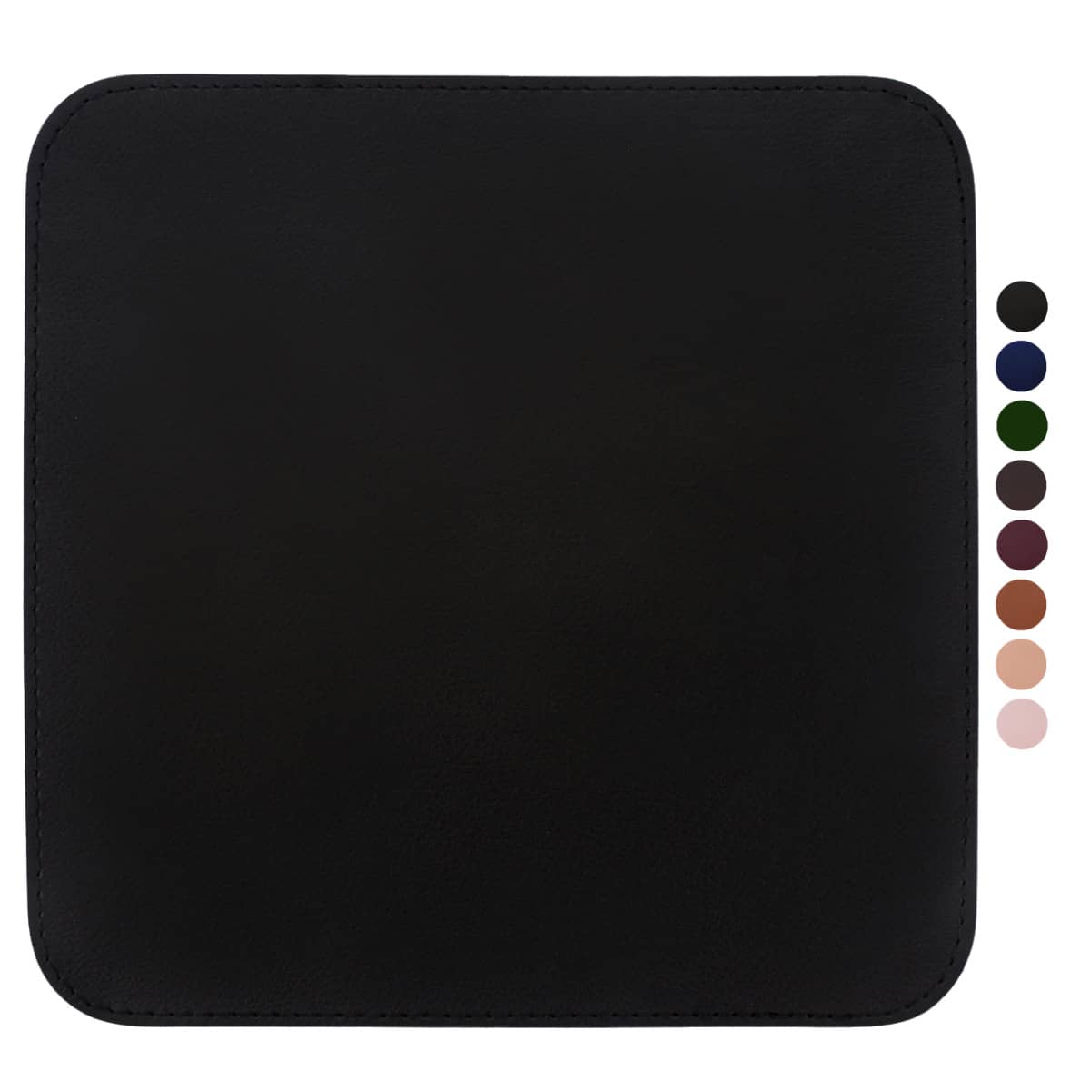 MousePad Couro Antiderrapante Costurado Premium
