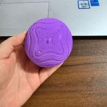 1pc Soft Squeeze Soybean Fidget Toy, Pressure Relief Sensory Toy, Reversible Color Change, Quiet & Durable, Suitable For Office & Party, Adult Stress Relief Toy - Multicolor - View 13