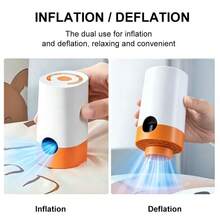 RAF Electric Vacuum Pump With Suction & Inflation Dual‑Function, Portable Design For Spring & Summer Clothes Vacuum Storage, Ideal For Home Clothing Organization And Outdoor Camping, Requires 6 AA Batteries, Autumn‑Winter Discounts - White - View 6