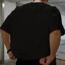 Camiseta Oversized Streetwear Ursinho Ponch a Wa Yah Tecido Premium Confortável e Estiloso, lançamento Inédito 2026 - Preto - Visão 3