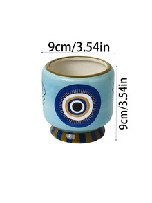 1個可愛手繪陶瓷收納罐，太陽眼鏡與心形餐具架，廚房桌面收納器，家居裝飾，送給家人和朋友的禮物 - 查看 13