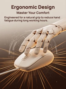 Acer OAK920 Wired Mouse With Quiet Buttons | Suitable For Home, Office, Laptops, Desktops, And All-In-One PCs | Stylish Ergonomic Peripheral - View 8