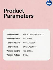 節日禮物 - HP 4合1 USB-C 擴充塢 -- Type-C 充電轉接器/分線器 (支援 4K HDMI)，內建 USB 充電埠、網路埠、電源適配器與 5V 0.5A 充電站功能，多埠擴充塢 (粉色愛心設計) - 查看 9