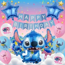 Angel & Sewing Style Balloon Decoration Set, Inspiring Party Atmosphere Balloon Set, Cute Cartoon Character Theme, Party Decoration, Birthday Holiday Event Decor, Decoration Set, Indoor Outdoor Adornment, Photo Backdrop Supplies - As Shown In the Figure - View 7