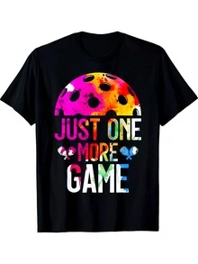 Camiseta unisex con diseño de trébol -% algodón, cuello redondo casual, manga corta, corte regular, adecuada para todas las estaciones, camiseta con estampado 3D, negra - tallas S-XL - Negro - Ver 1