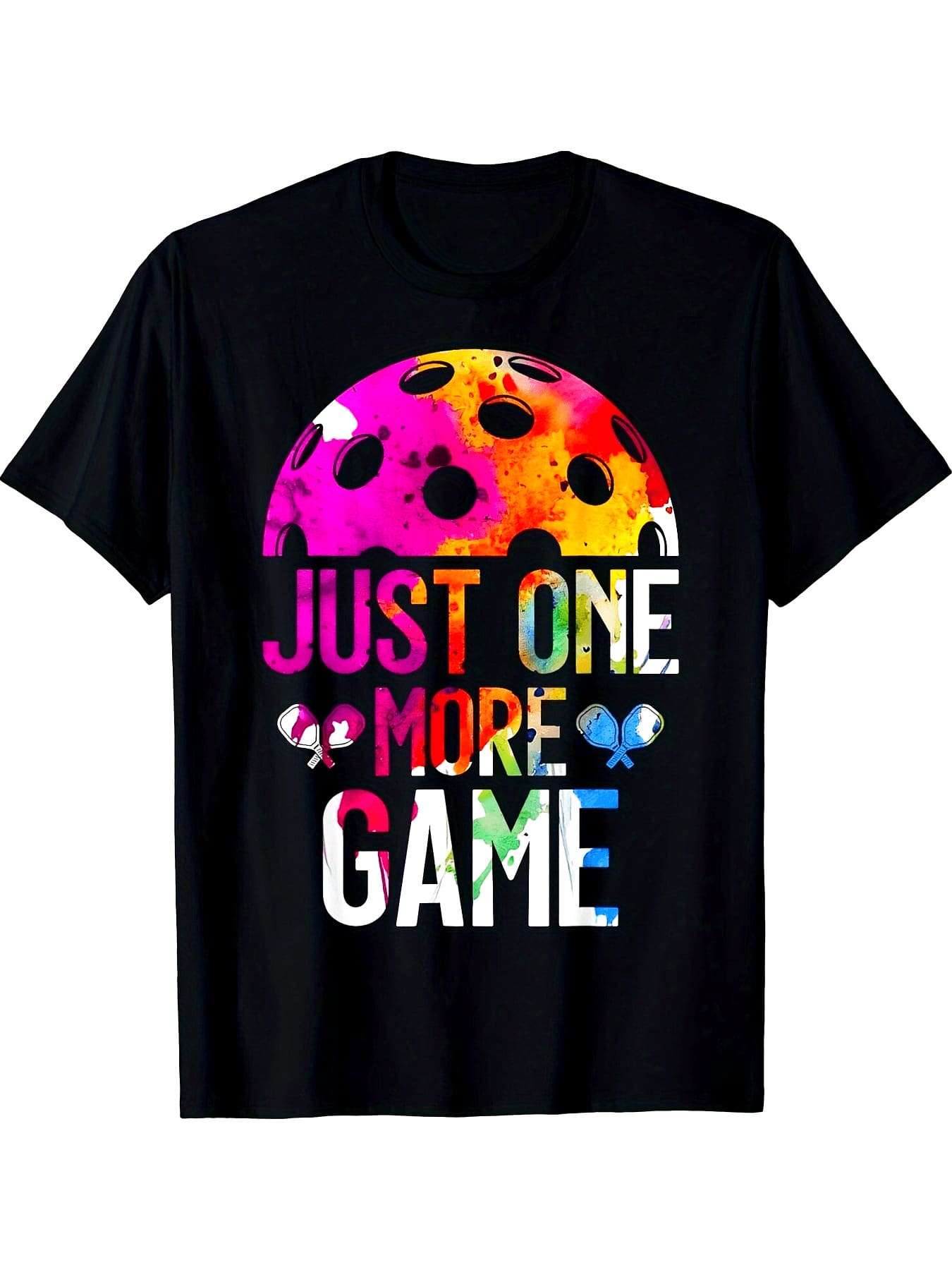 Camiseta unisex con diseño de trébol -% algodón, cuello redondo casual, manga corta, corte regular, adecuada para todas las estaciones, camiseta con estampado 3D, negra - tallas S-XL - Negro - Ver 1