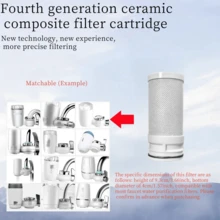 Faucet Filter Replacement Cartridges 2/4/6/8 Pack, Reduces Sediment, Hair, Rust, Scale, Residual Chlorine, Discoloration And Odor In Tap Water - View 1