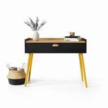 Sideboard With 1 Door, Wooden Legs, Classic New Retro Style, 90 Cm. Immediate Shipping. - 黑色 - 查看 1