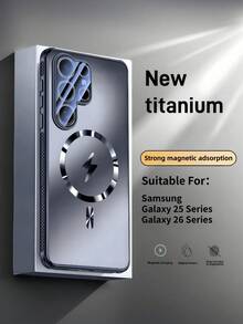 新款奢華超薄手機殼，具備散熱功能與強大磁吸力，適用 Galaxy S26/25 Ultra、S26/25 Plus、S2625、S25 Edge，相容 iPhone 18 Pro Max、17 Pro、16、15 Pro Plus，防震防摔保護，玻璃鏡頭保護防震保護殼 - 紫色 - 查看 4