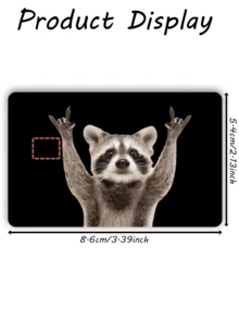 1pc Cute Raccoon Credit Card Sticker, Suitable For Pet Lovers, Valentine's Day, Birthday Gift, Made Of PVC Material, Fingerprint-Proof, Scratch-Resistant, Durable, Suitable For Men, Women, Couples, Decorating Debit/Credit Cards, Transportation Cards, Student ID Cards - Type a - View 12