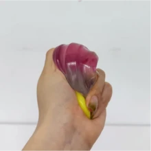 1pc Slow Rebound Gradient Color Popsicle Squeeze Toy, Transparent TPR Material Stress Relief Toy, Ice Cream Shaped Fidget Toy, Soft And Stretchable, Helps Relieve Anxiety, Suitable For Teens, Summer Party Gift, Thanksgiving Gift, Christmas Gift, Halloween Gift, Christmas Stocking Filler - Multicolor - View 5
