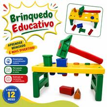 Educational Toy For Babies - Bench With Geometric Weights - Multicolor - Ver 1