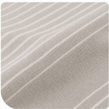 100% Cotton Turkish Beach Towel - Striped Peshtemal With Tassels- Quick-Dry & Soft Boho Beach Blanket - Light Grey - View 6