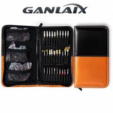 GANLAIX Professional Nail Care & Polishing Tool Kit, Includes 30pcs Nail Drill Bits + 3 Sets Sanding Bands, Complete Manicure & Pedicure Accessory Set With Zipper Storage Bag - Orange - View 7