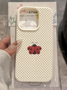 1 buah Casing Ponsel TPU Minimalis Motif Polkadot Putih Musim Semi, Tahan Guncangan, Perlindungan Penuh, Kompatibel dengan Apple 17, 16, 15, 14, 13, 12, 11 Pro Max, Air, Series - MultiWarna - View 4