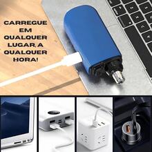 Nose, Ear, And Face Hair Trimmer/Epilator - Portable, Rechargeable Electric - 藍色的 - 查看 2