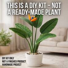 1Set Animal Crochet Kit, Crochet Kit For Beginners, Beginner Crochet Kit For Adults With Step-By-Step Text Tutorials, Bird-Of-Paradise Flower DIY Crafts For Adults, Contemporary Home Decorative Ornaments, Cute Birthday Easter Day And Spring Gifts - Bird Of Paradise Flower - View 2