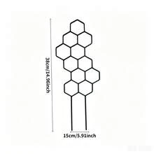 2/5/9件組蜂巢狀攀爬植物格柵，適用於盆栽藤蔓與花卉，省空間室內/室外園藝支撐架，戶外花園裝飾，DIY專案，園藝花盆，花園維護及其他園藝工具 - 蜂巢狀 - 查看 5