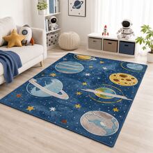 1100G Cashmere Cartoon Wind Carpet Jungle Safari Animals Area Rug Outdoor Rugs With Non-Slip, Washable, And Stain-Resistant Feature S Giraffe Elephant Zebra Forest Pattern Rugs Living Room Large Rugs For Bedroom Bedroom Decoration Rugs - Simple Cartoon Wind Animal Plant Green Pink - View 11