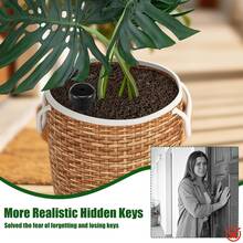 1pc Premium Realistic Invisible Key Hider, Practical Key Concealer, Realistic Key Hiding Sprayer Cone Cover Anti-Theft Storage, Suitable For Outdoor Garden Yard Lawn, Waterproof And Corrosion-Resistant, Easy To Insert Underground - Key Box - View 6