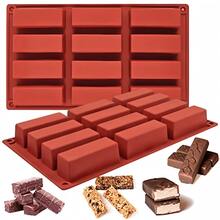 2pcs Rectangular Silicone Granola Energy Bar Mold, Deep Baking Chocolate Protein Bar/Nutrition Bar/Oat Bar/Cheesecake/12-Cavity Butter Mold - View 10