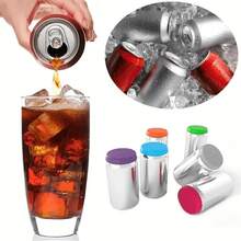 6pcs Soda Water Silicone Can Lids, Beverage Can Protective Covers, Soda Water Sealing Caps, Leak-Proof Lids, Suitable For Beer, Soda Water, Carbonated Drinks, Juice And More Beverages, Beverage Storage And Protection Device. - Multicolor - View 8