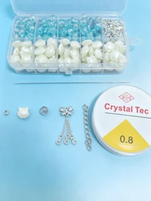 10 Grids Shell Bead Jewelry Making Kit, Teen Creative Craft Toy With Elastic Cord, Summer Ocean Aesthetic Accessory - Multicolor - View 4
