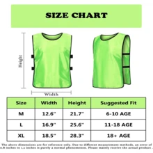 6pcs Basketball Football Training Vests Game Uniform Team Apparel Extended Sports Wear Advertising Vests With Numbers Suitable For Children And Adults/Football Bibs/Scrimmage Vests - Multicolor - View 5
