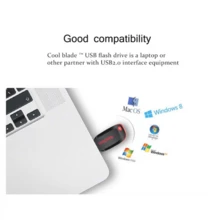 SanDisk 1pc USB 2.0 Flash Drive, USB Type-A Memory Stick, Compatible With Laptop/Smart TV - View 3