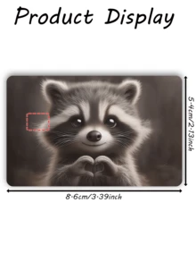 1pc Cute Raccoon Pattern Credit Card Sticker, Heartwarming Pet Couples's Gift For Valentine's Day, Birthday Party, Made Of PVC Material, Fingerprint-Proof, Scratch-Resistant, Suitable For Men, Women, Couples To Decorate Debit/Credit Cards, Campus Cards, Transportation Cards - Type a - View 12