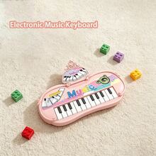 Kids Mini Electronic Piano Keyboard Toy, Portable Early Educational Musical Instrument With Sound, Fun Music Play Toy, Great Birthday Gift For Toddler - Multicolor - View 4
