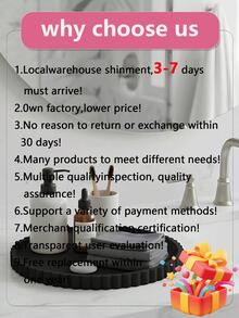 [US 2-7 Day Delivery] Luxury Decorative Tray With Wave Border Water-Resistant Perfume Organizer For Apartment Essential Retro Candle Holder Tray Ideal To Hold Espresso Cups Essential Oils Aromatherapy Pots Home Decor Vanity Trays - O-黑色 - 查看 3
